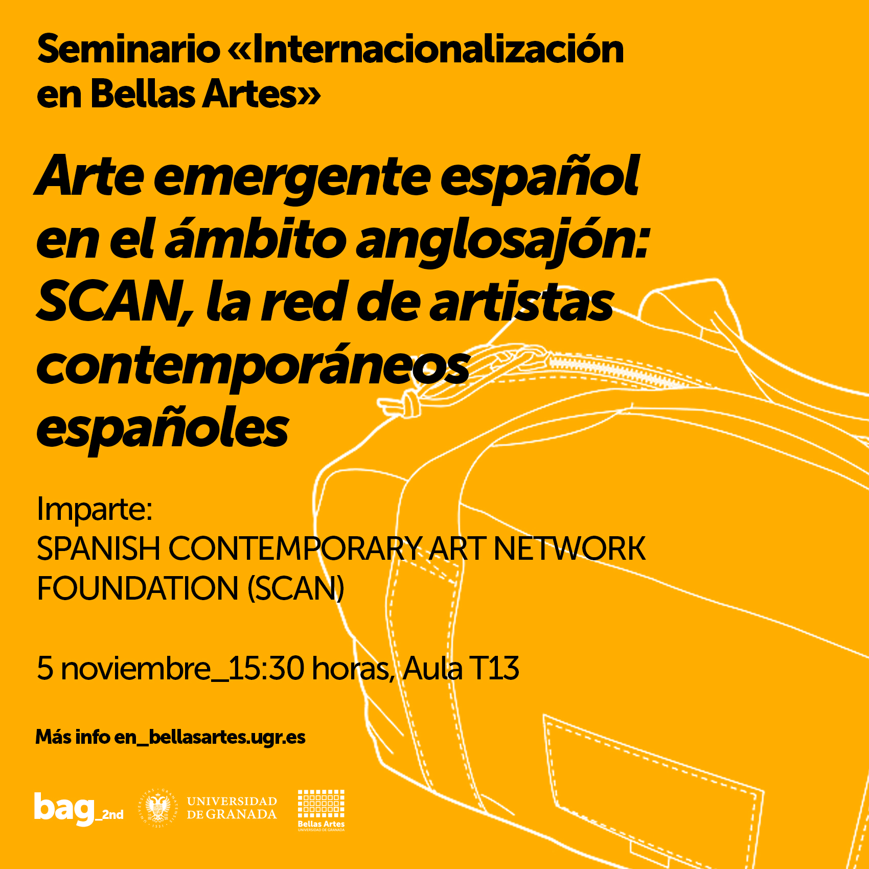 Imagen de portada de Arte emergente español en el ámbito anglosajón: SCAN, la red de artistas contemporáneos españoles  Imparte:  SPANISH CONTEMPORARY ART NETWORK FOUNDATION (SCAN)  5 noviembre_15:30 horas, Aula T13