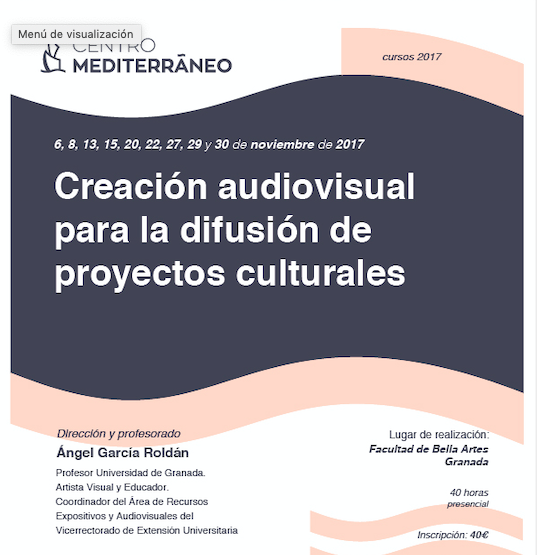 Imagen de portada de Creación audiovisual para la difusión de proyectos culturales