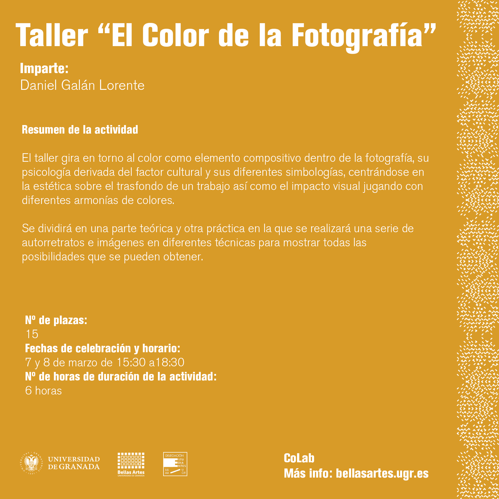 Imagen de portada de Taller “El color de la fotografía”. Daniel Galán