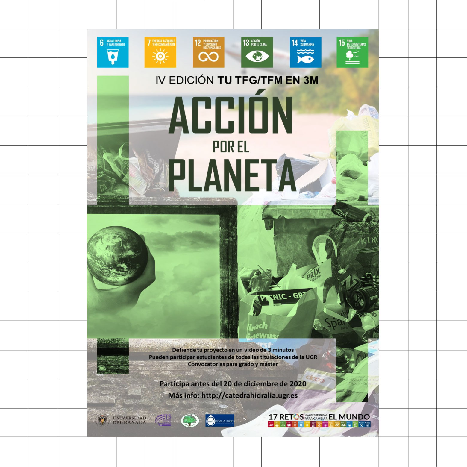 Imagen de portada de IV Edición de los Premios Anuales «Tu TFG y tu TFM en 3M. Acción por el planeta»