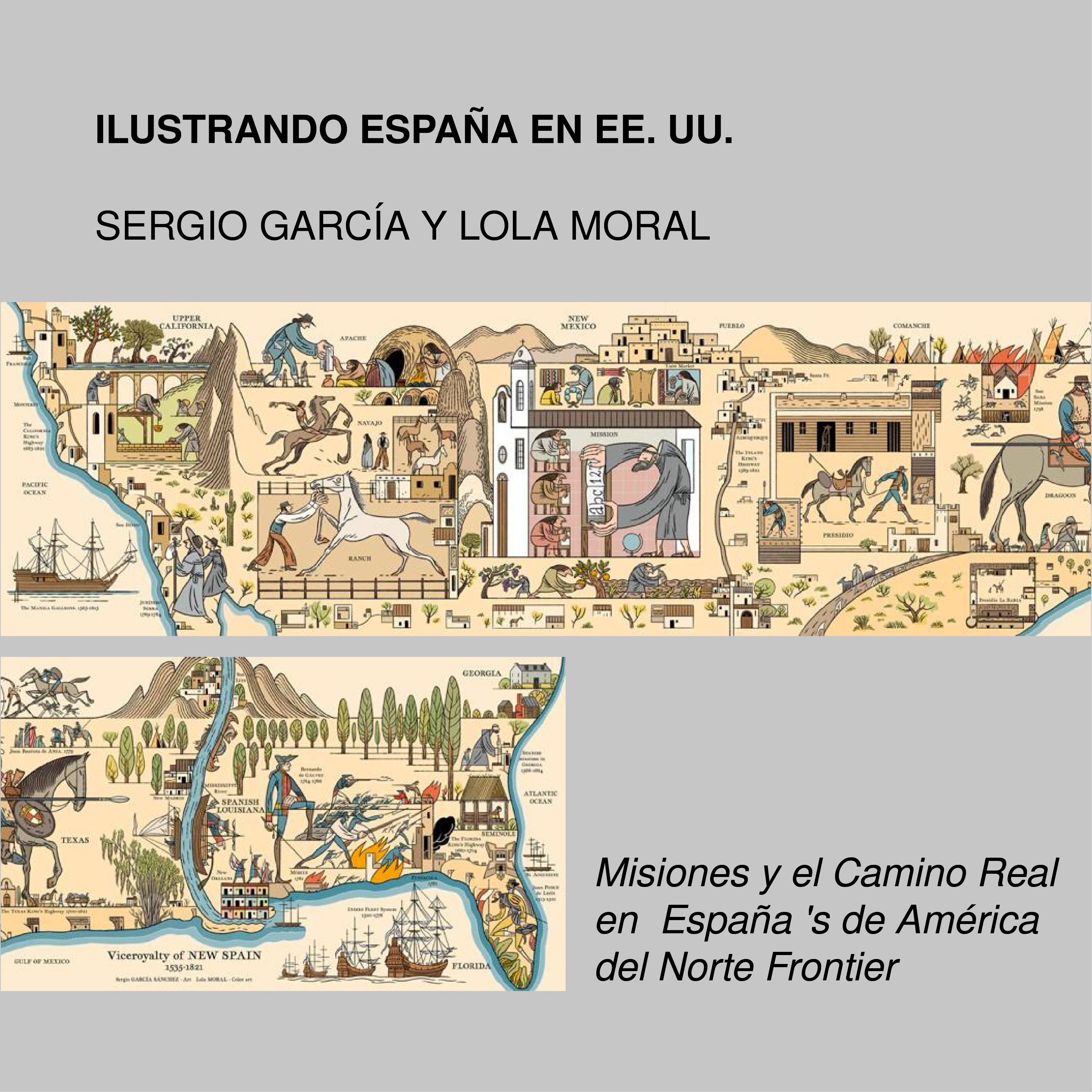 Imagen de portada de SERGIO GARCÍA Y LOLA MORAL. Misiones y el Camino Real en  España ‘s de América del Norte Frontier