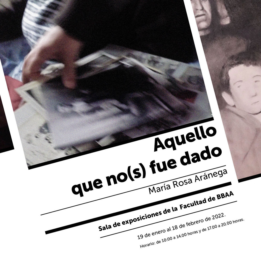 Imagen de portada de Exposición «Aquello que no(s) fue dado» de María Rosa Aránega