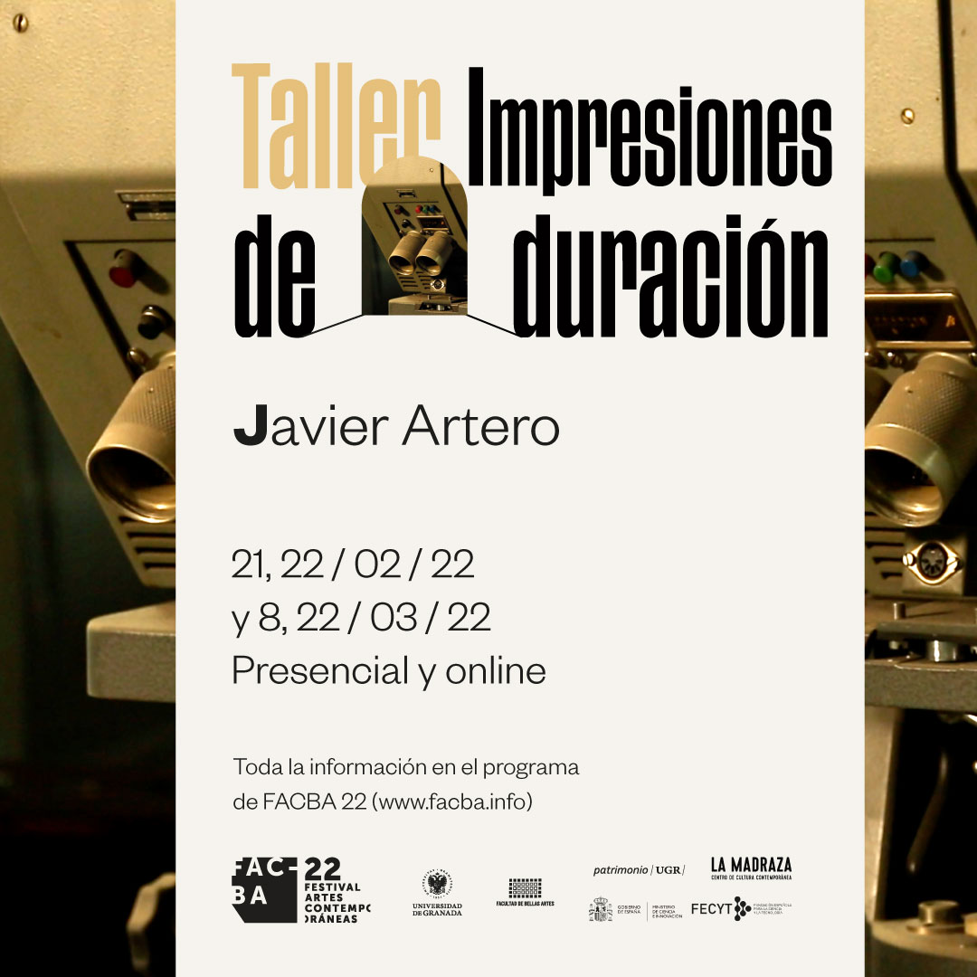 Imagen de portada de Taller «Impresiones de duración» Javier Artero. FACBA 22