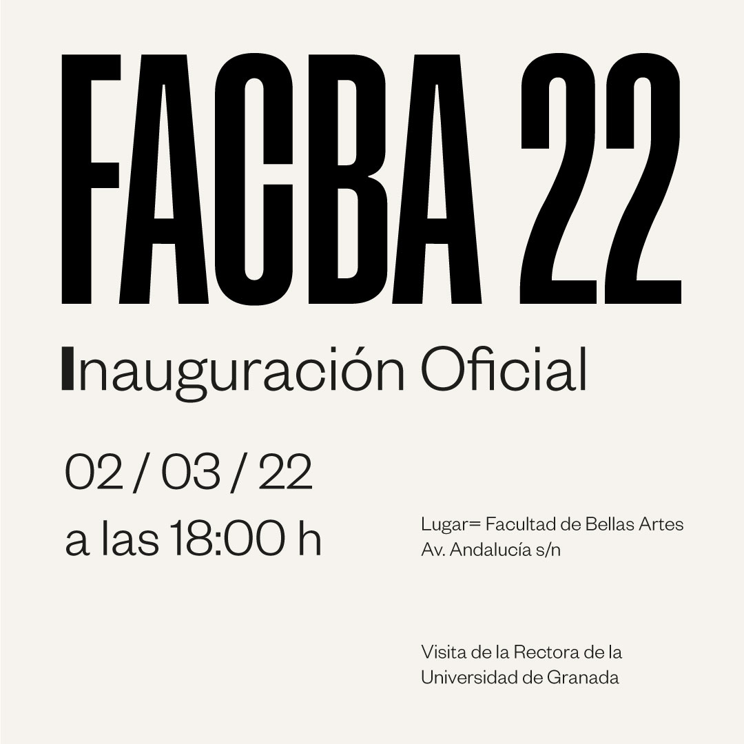 Imagen de portada de Inauguración Oficial de FACBA 22