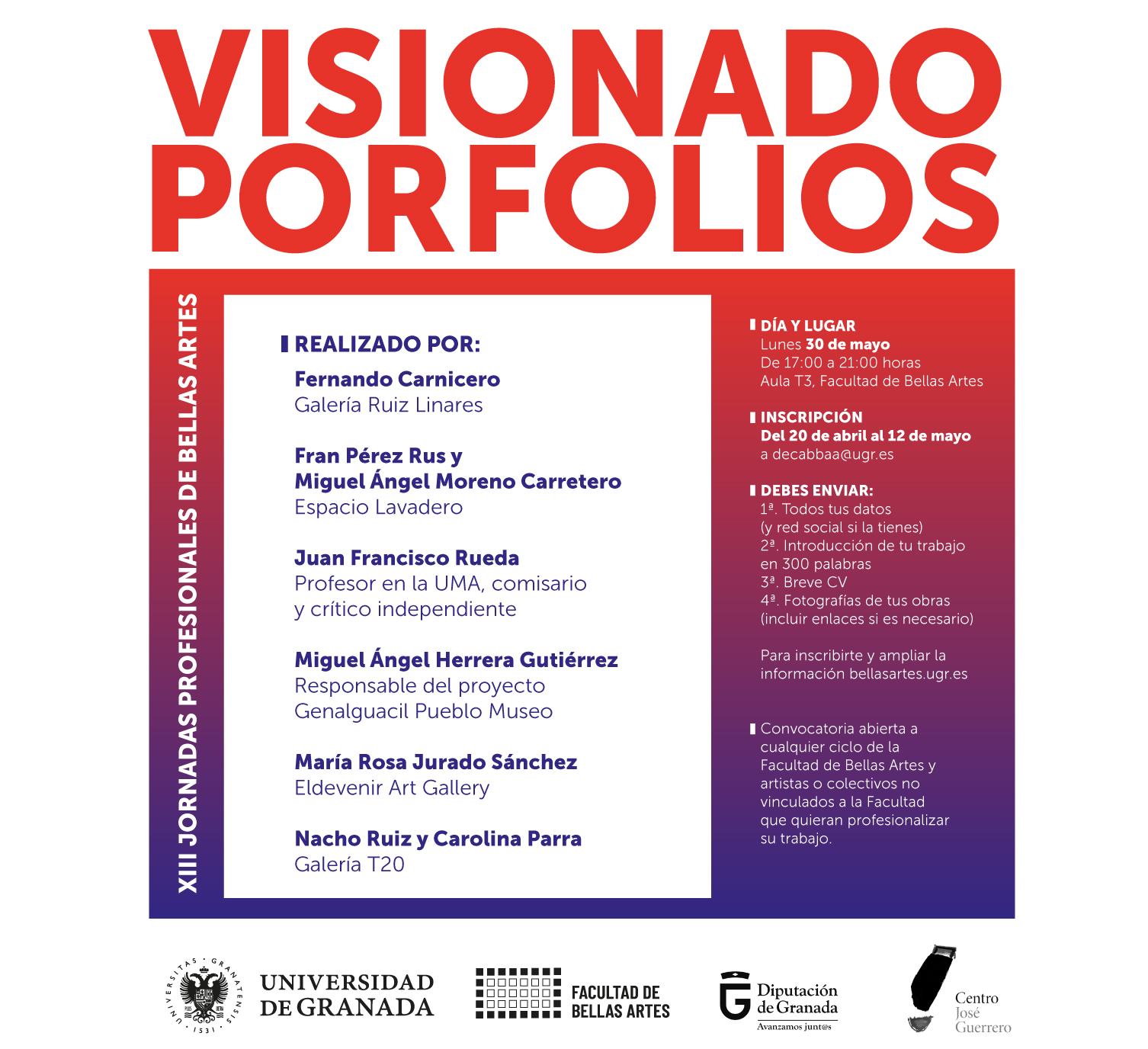 Imagen de portada de Visionado de Portfolios. Jornada Profesionales de Bellas Artes 2022