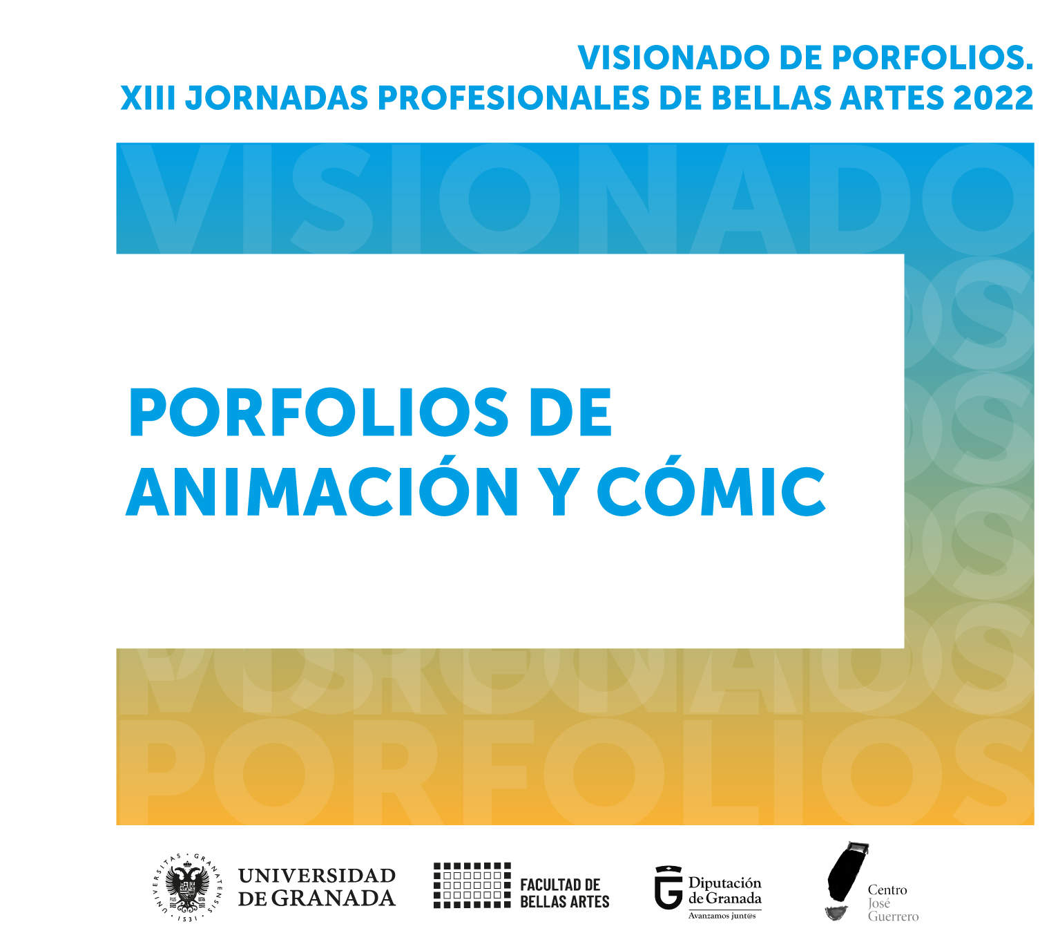 Imagen de portada de Porfolios de animación y cómic. Jornadas Profesionales de Bellas Artes 2022